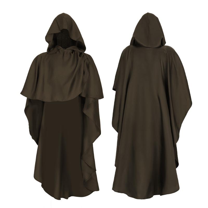 Halloween Medieval Knight Cape 5 Stage Costume Monk Cape Cosplay Costume