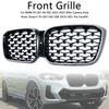 Diamond Glossy Black Front Bumper Kidney Grille Fit BMW X3 G01 X4 G02 2022-2025