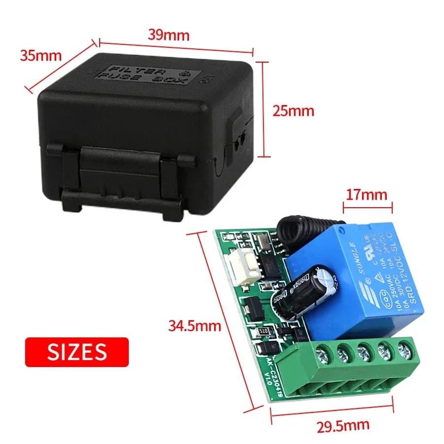 Беспроводной выключатель света RF 433 МГц DIY Модуль DC12V 1-канальный 10A Реле Приемник Передатчик Пульт дистанционного управления для Дверного Электромагнитного Замка
