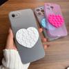 Чехол-присоска в форме сердца для iPhone 6/6s, полупрозрачный матовый, ударопрочный, из мягкого ТПУ