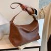 Women'S Bag Retro Underarm Bag Trendy Crossbody Portable Underarm Bag Large Capacity High-End Single Shoulder Woven Bag