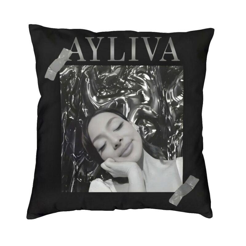 Custom Germany Ayliva Singer And Musician Cushion Cover Double Side Print Throw Pillow Case for Sofa Pillowcase Home Decorative