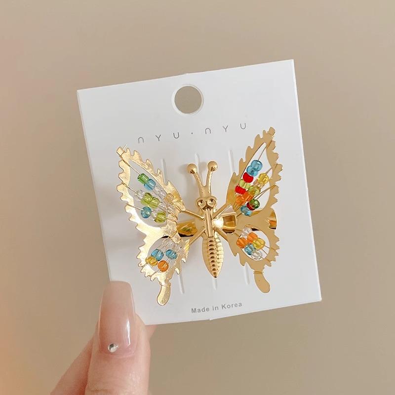 Шпилька-бабочка: Женский зажим для головного убора для укладки без повреждения волос