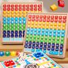 Wooden Cognition Early Education Three-in-One Wooden Box Hundred Boards Puzzle Operation Addition and Subtraction Mathematical Thinking Teaching Aids