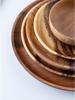 Acacia Wood Round Fruit & Snack Plate