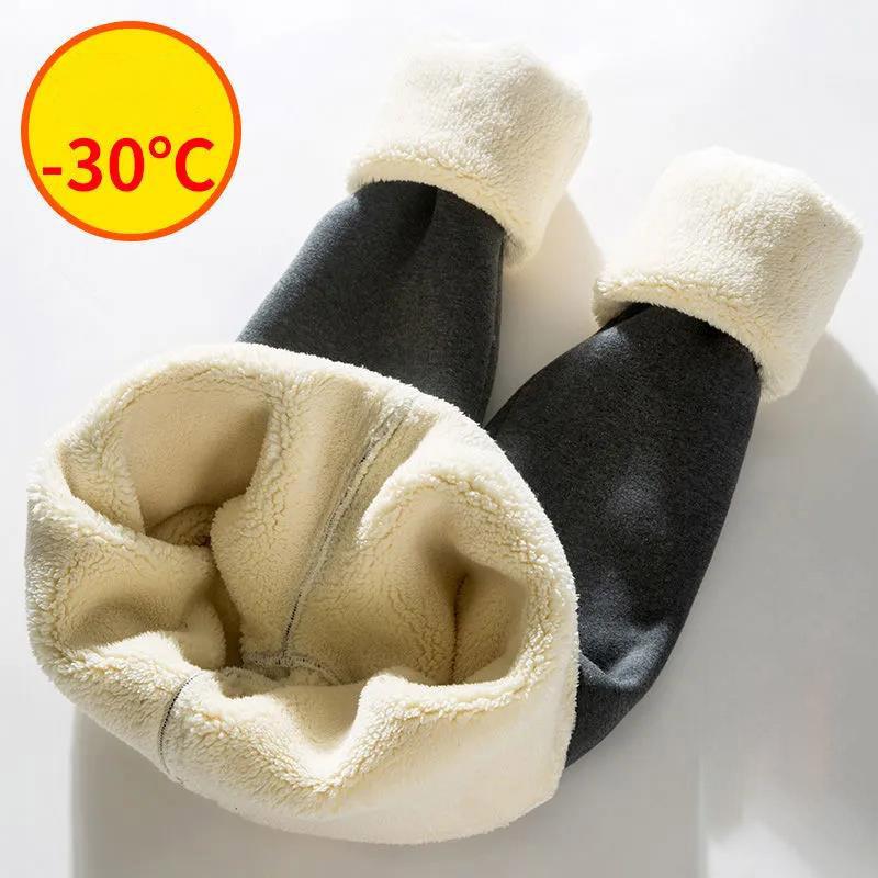 Большие размеры 6XL, очень толстые леггинсы из овечьего бархата, женская осенне-зимняя верхняя одежда с подкладкой из бархата, один большой размер, теплые хлопковые брюки с высокой талией