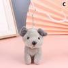 Cute Wolfhound Plush Toy Wolf Dog Pendant Stuffed Doll Keychain Car Bag Decor