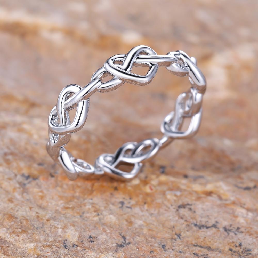 Новое модное кольцо с полым сердечком для женщин, легкое роскошное и высококачественное открытое кольцо, простое и холодное кольцо для хвоста