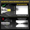 2PCS H7 LED Headlights Super Bright 9005 HB3 9006 HB4 Fog Lights H8 H9 H11 H16(JP) 6500K 12V Spotlight Automobile Bulbs