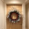 Red Berries Artificial Pine Garland Wreath Pinecones Xmas Ornament  Wall Hanging Decor