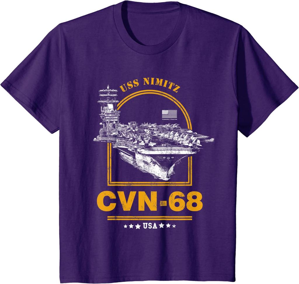 CVN68 USS Nimitz Men TShirt Short Sleeve Casual 100 Cotton ONeck Summer T Shirt Size S3XL