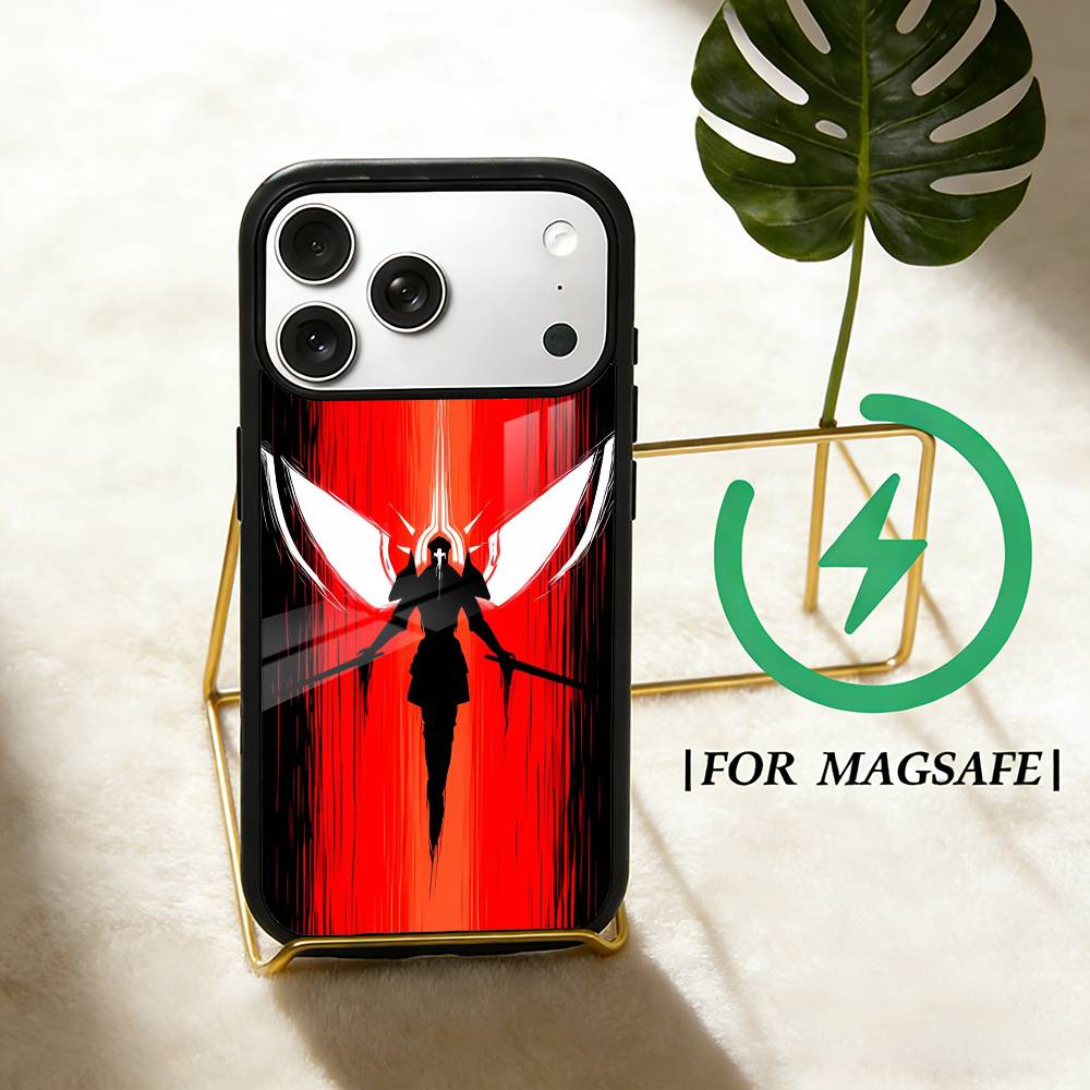 U-ULTRAKILL мир выглядит красным Чехол для телефона для iPhone 17,16,15,14,13,12,Plus,Pro,Max Для Magsafe Магнитная Беспроводная Зарядка