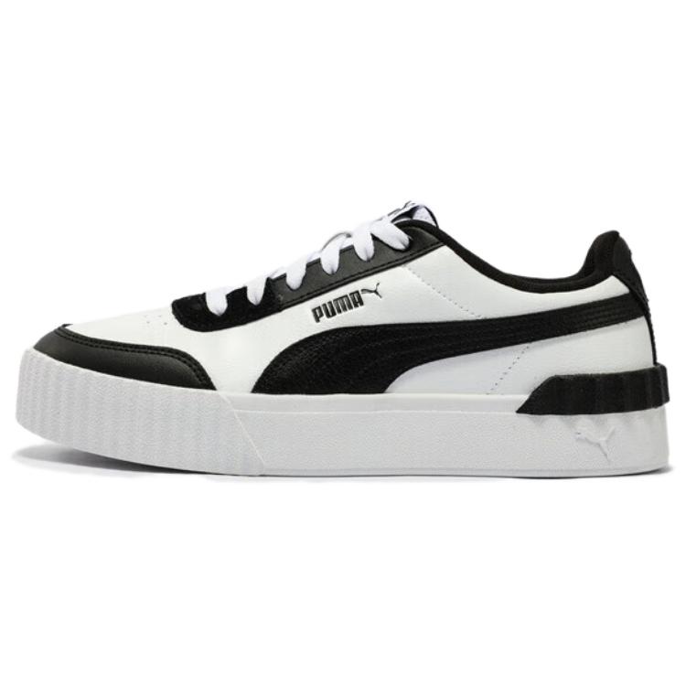 Puma Carina Lift Comfortable Versatile Low-Top Sneakers Women Sneakers White Black 373031-18