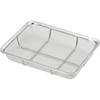 Yoshikawa SH8646, Shallow Square Colander, Silver, 18-Cut, 18-8 Stainless Steel, Mizureed II, Tsubame-Sanjo, Made In Japan