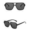 Double Beam Pilot Sun Glasses Big Frame Retro Eyewear UV Protection Square Sunglasses  Selfie