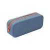 Zippered Pen Bag Silicone Stationery Organizer Portable Pencil Case  School Supplies