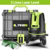 2/3/5-линейный новый лазерный уровень с зеленым светом, горизонтальные и вертикальные перекрестные линии на 360°, самонивелирующийся измерительный инструмент
