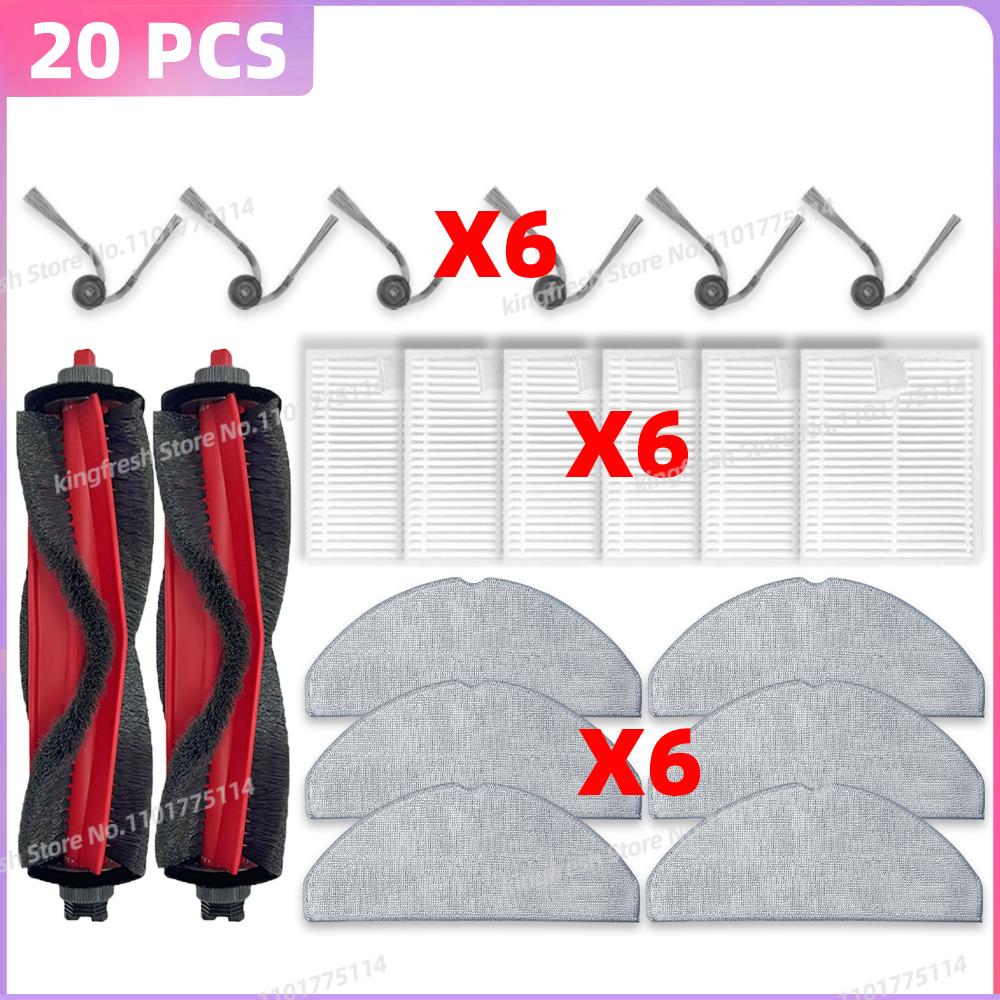 Fit For Roborock Q7 M5/ Q7 M5+/ Q7 L5/ Q7 L5+/ Q7 TF/ Q7 TF+/ Q7B/ Q7 BF+/ Q7T+ Plus / Q8 Parts Main Brush Filter Mop Cloth Bag