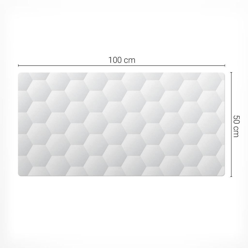 Protective Vinyl Pad for Companies and Offices Geometric 3D Pattern 100x50 cm