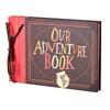 Adventure Book Scrapbook Handcrafted Photo Album with Pocket Retro Diary DIY Travel Journal Gift for Couples Anniversary Weddings Birthday Christmas