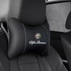 Car Neck Pillow Auto Emblem Headrest For Alfa Romeo Giulietta Mito 159 Giulia Stelvio 156 147 Tonale Brera Disco Volante Spider mno522