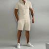 Summer Men's Casual Polo Shirt & Shorts Sports Set