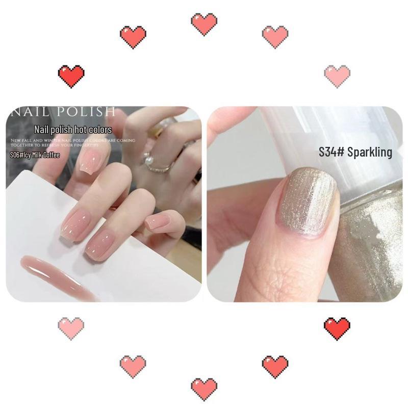 Aurora Отбеливающий Быстросохнущий Без Запаха Снимающийся Лак для Ногтей