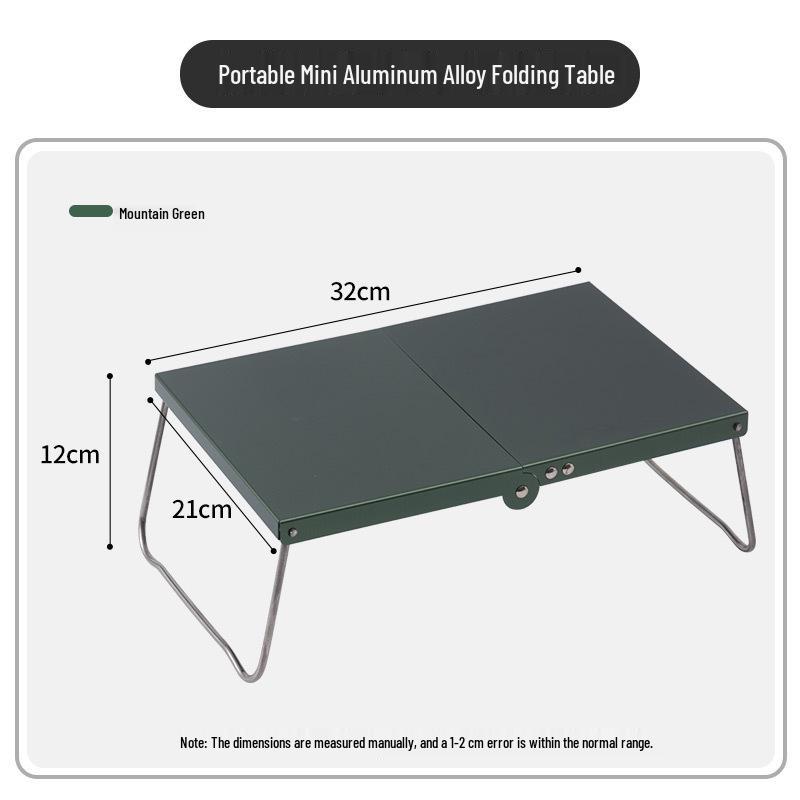 Ультралегкий складной алюминиевый туристический стол: Портативный, компактный, идеально подходит для барбекю и отдыха на природе.