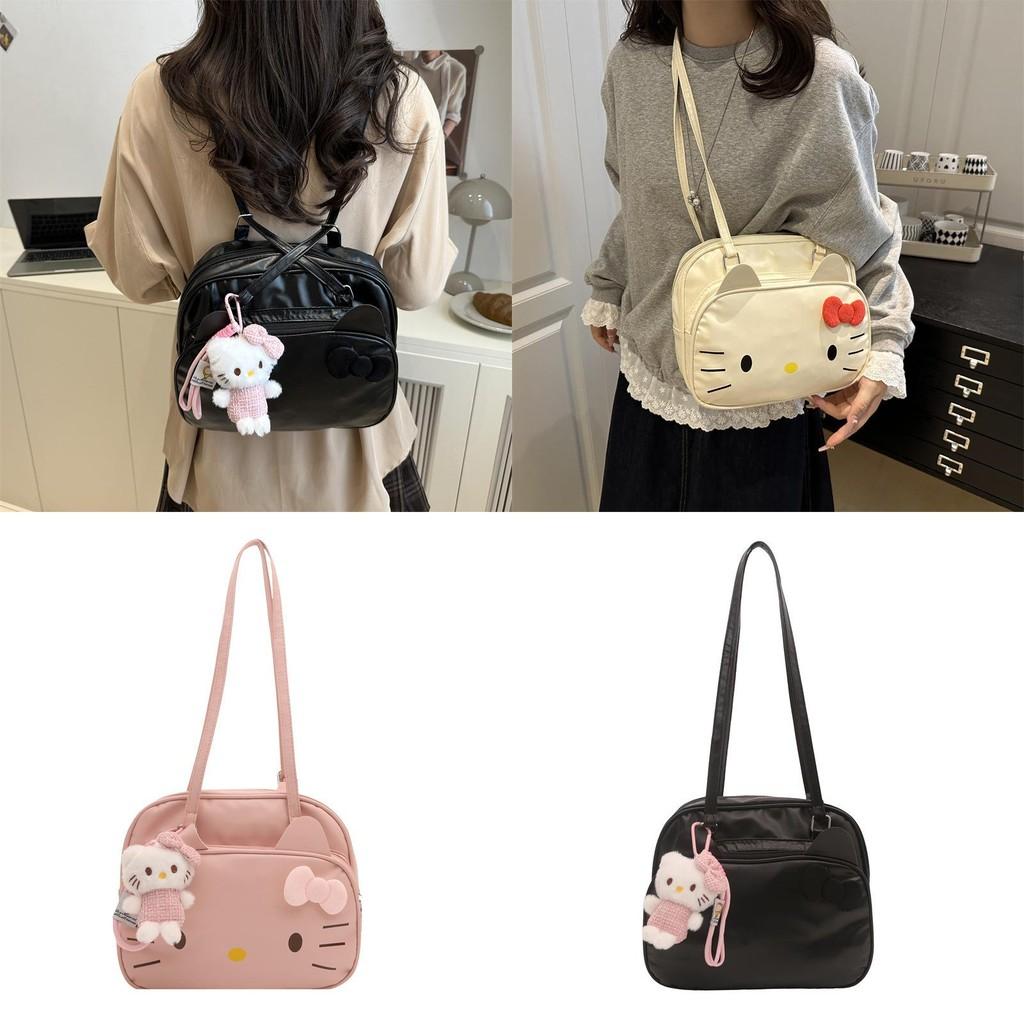 Hello Kitty Pu Shoulder Bag With Printed Design For Casual Street Style