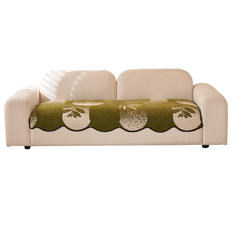 New Straight-Row Sofa Cover Cloth Four-Season Universal Non-Slip Seat Cushion Light French Special-Shaped Irregular Sofa Cushion