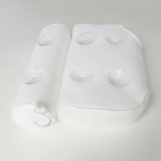 Подушка для ванны с присоской, противоскользящая, очень мягкая, для поддержки головы, шеи и спины