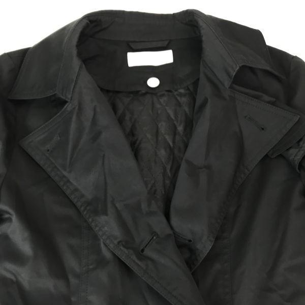 Les Mues Padded Trench Coat Outer Detachable Liner Women SS Black