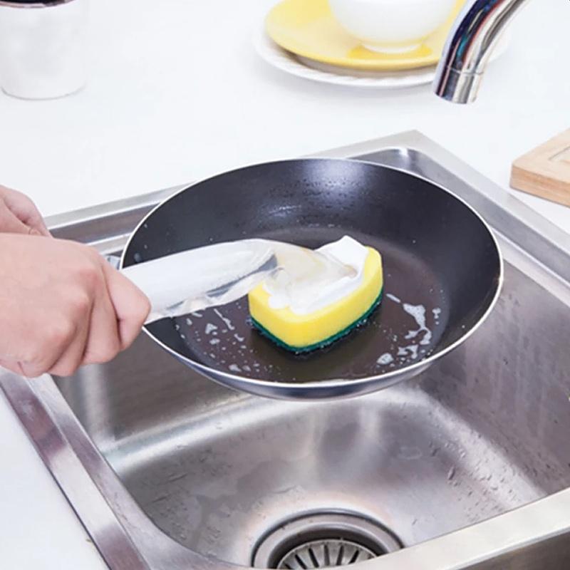 Новая кухонная губка, щетка для чистки, скребок для мытья посуды