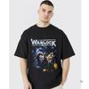 Warlock Band Ретро Черная Графическая Футболка Хлопковая Футболка Все Размеры S5XL