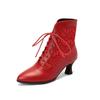 Short Boots Pointy High Heels Tie Women's Boots Large Women's Shoes Botines Mujer Botas Mujer Invierno Botas De Mujer