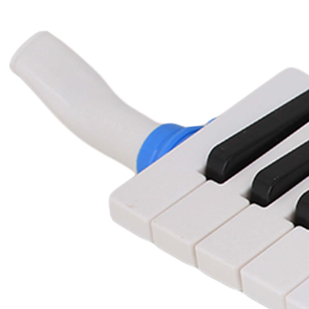 Yibuy Blue Plastic 27 Key Wind Piano Keyboard Harmonica