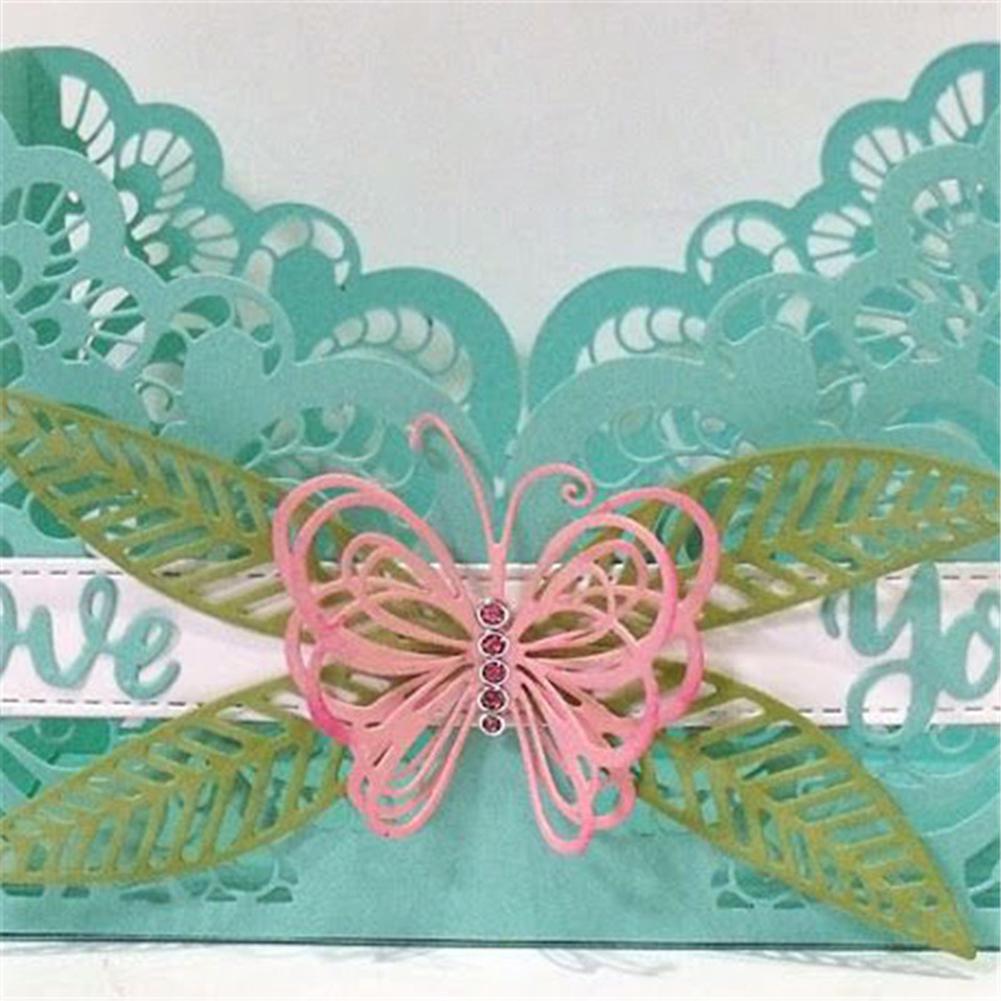 Бабочка DIY Тиснение Ремесло Металлический Трафарет Скрапбукинг Резка