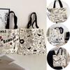 Shopping Bags Women's Hand Canva Bag Portable Canvas Tote Bag Fashion School Hand Bags