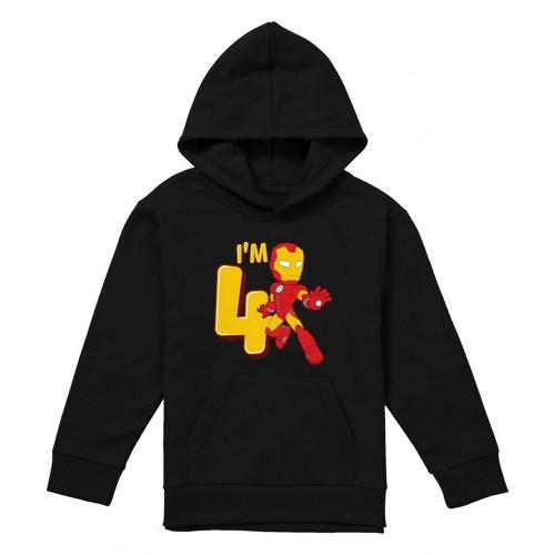 Marvel Childrens/Kids Iron Man 4th Birthday Hoodie