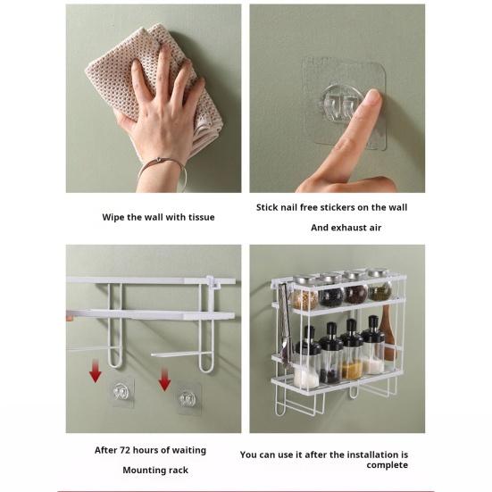 Полка для хранения Yousheng, органайзер для туалета и ванной комнаты, антикоррозийное покрытие, устойчивое к коррозии, установка без сверления, большая вместительная полка для туалета