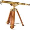Stand Telescope | 68.58 Cm Tall | Bookshelf Retro Decor | Nickel Plated | Table Décor |
