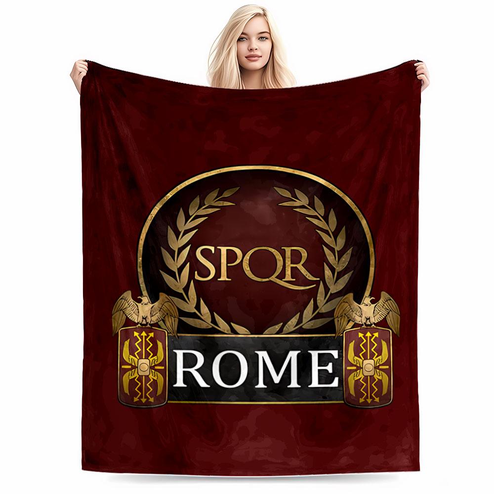 SPQR Rome Emblem Blanket for all seasons blanket lunch break throw gift
