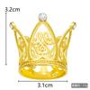 1/50pcs Mini Crown Cake Decoration Tiny Baby Small Pearl Tiara Crown Princess Topper Children Hair Ornaments Party Cake Decors