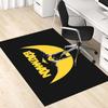 1pc Office Carpet Chair Mats Batman Logo Minimalist Design Perfect for Office Chairs, Living Rooms, Or Bedrooms,Polyester Carpet.HDT217