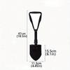 1pc Outdoor Shovel, Military Shovel, Tri-fold Trenching Tool with Serrated Teeth, Lightweight, Collapsible, Ideal for Camping, Survival and Trenching