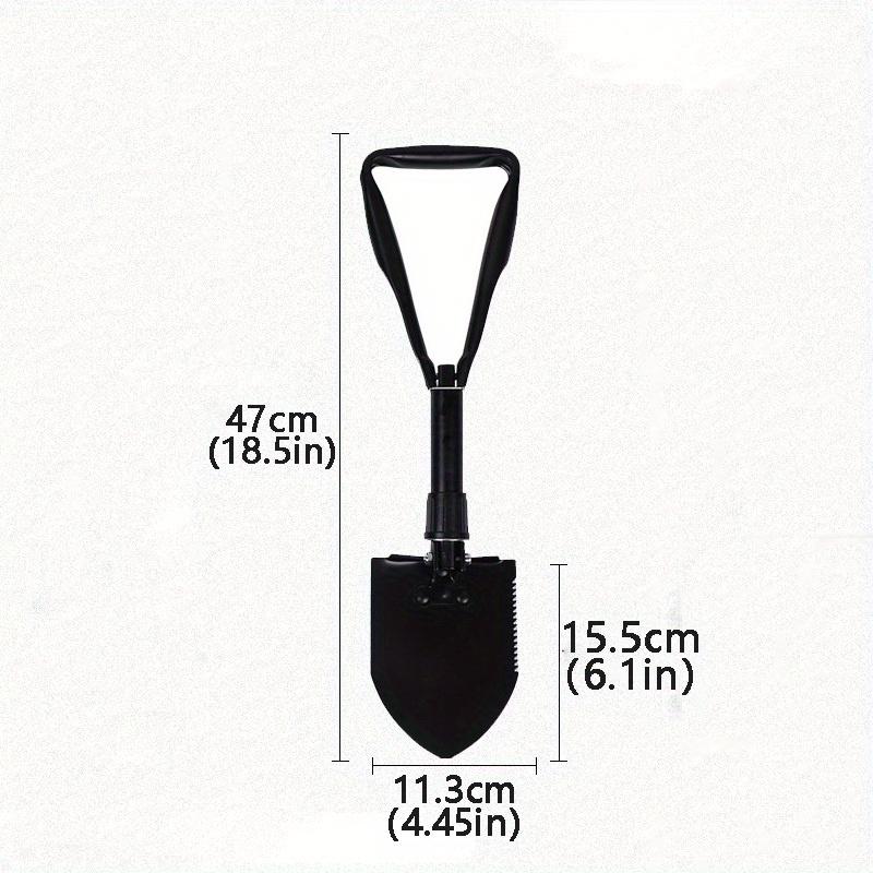 1pc Outdoor Shovel, Military Shovel, Tri-fold Trenching Tool with Serrated Teeth, Lightweight, Collapsible, Ideal for Camping, Survival and Trenching