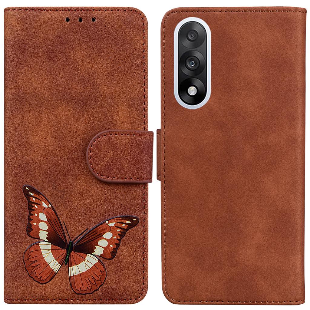 For OnePlus Nord 5 5G Stand Case PU Leather Phone Cover Butterfly Printed