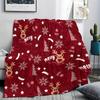 Уютный Рождественский Плед с Цифровой Печатью Мягкий Праздничный Плед для Дивана и Кемпинга Дружелюбный Фланель Машинная Стирка Уютный Плед