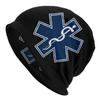 Paramedic EMT Ambulance Bonnet Hat Knitted Hat Fashion Outdoor Star of Life Skullies Beanies Hat Unisex Warm Head Wrap Cap