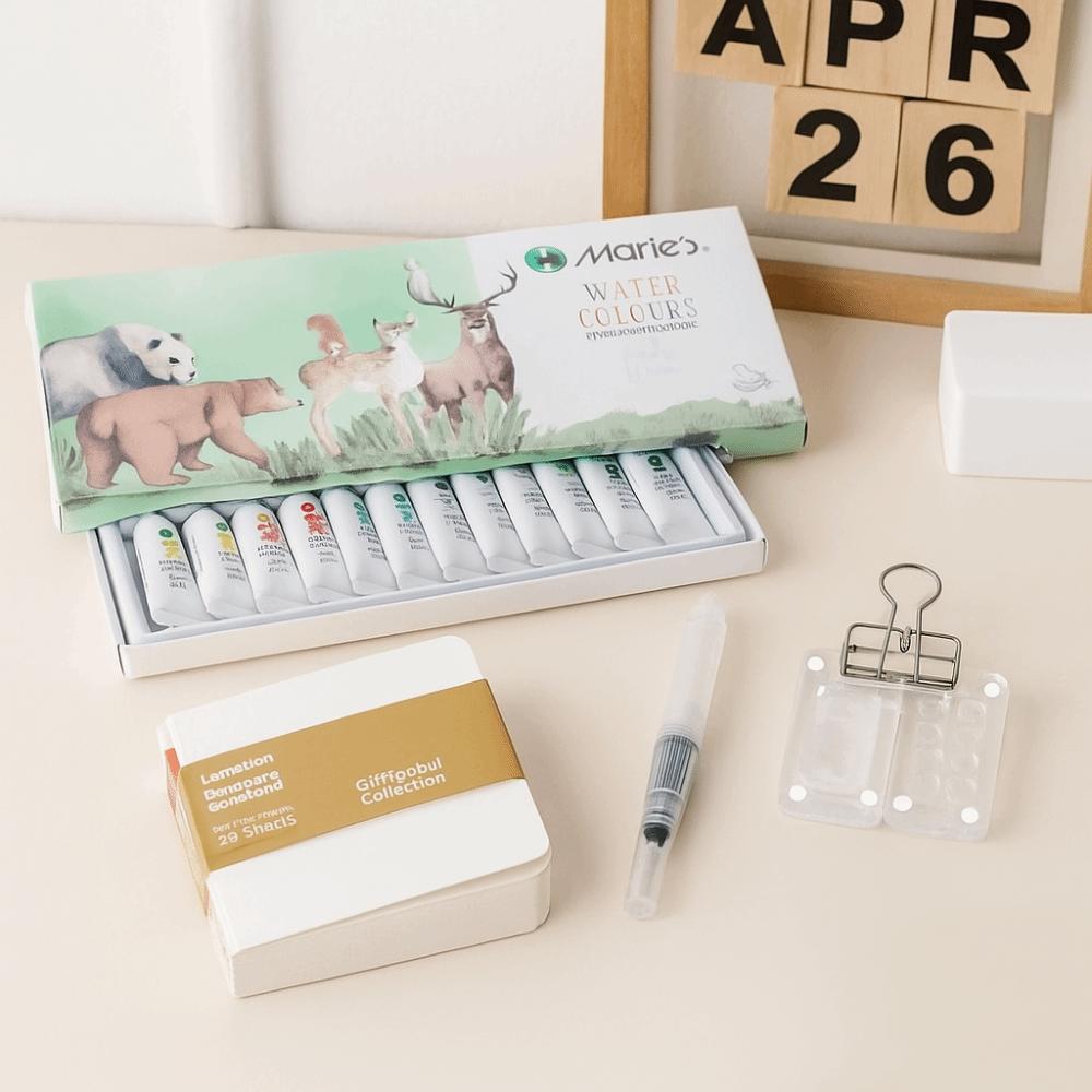 Мини Размер Мини Палитра для Акварели Палитры Мини Поддон для Краски Студенческий Художественный Класс